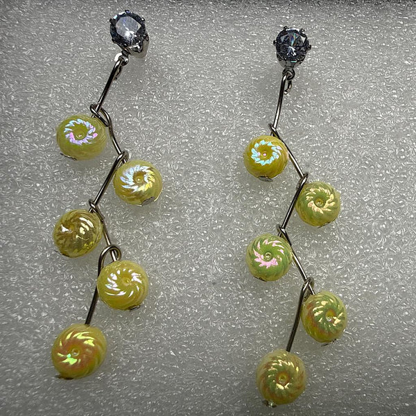 Helical Cascade Drop Earrings