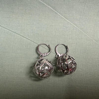 Noir Crystal Cage Drops