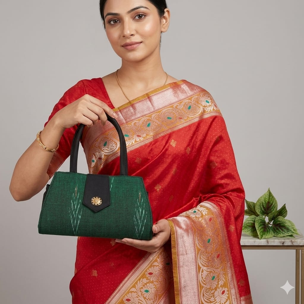 Artisanal Textured Woven Bag