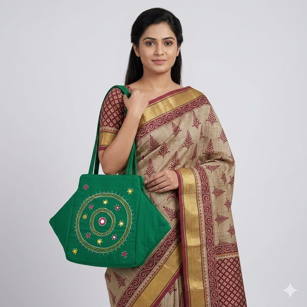 Emerald Mandala Tote