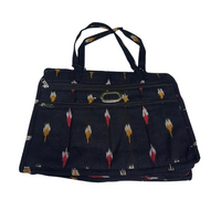 Ikat Print Laptop Tote Bag