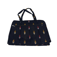 Ikat Print Laptop Tote Bag