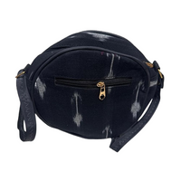 Midnight Ikat Round Sling Bag