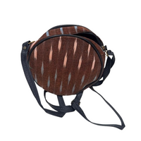 Midnight Ikat Round Sling Bag