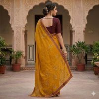 Haldi Kumkum  Pure Cotton Saree.