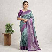 Pushpaneeli Pattu Saree