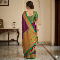 Neelambara Narayanpet Heritage Saree