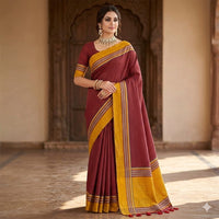 Ghingham Checks Saree