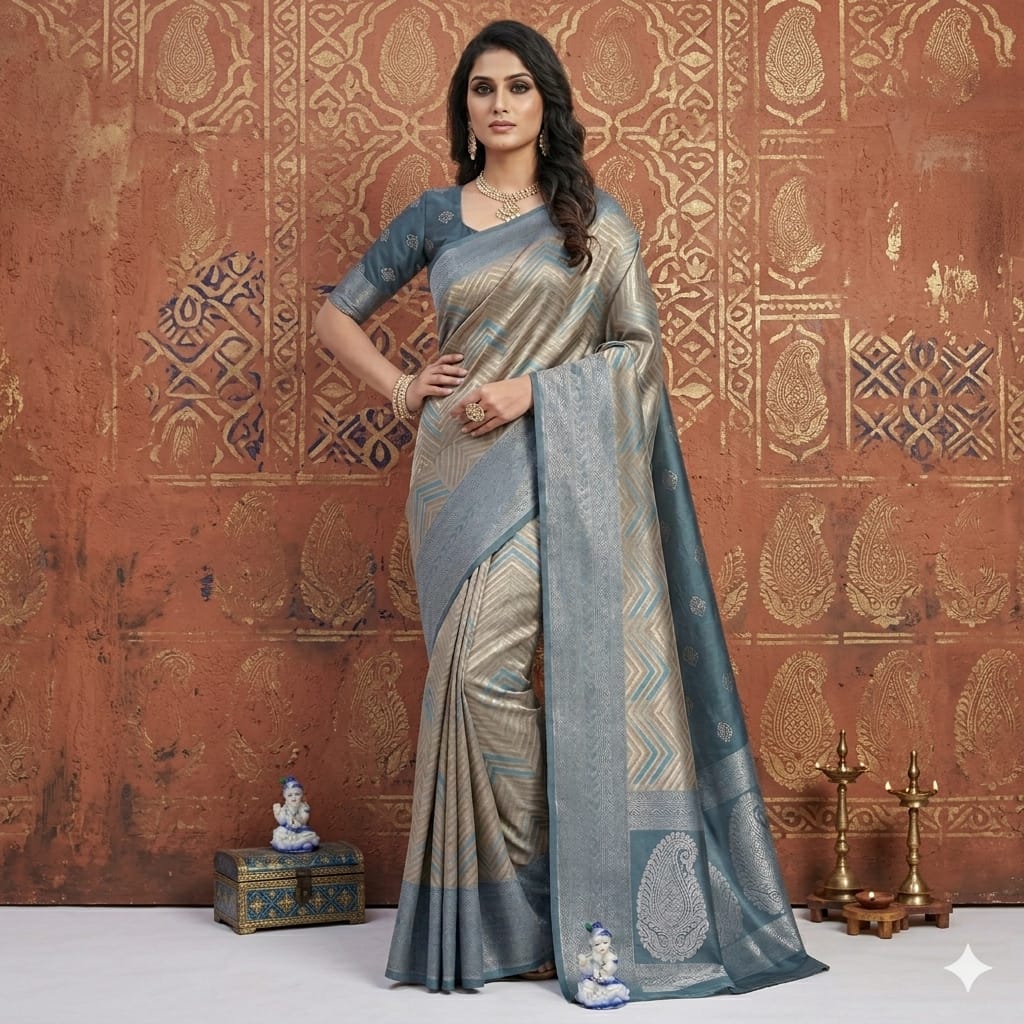 Neelambara Rekha Kuppada Saree