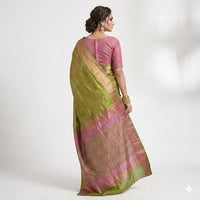 Pastel Vana Pushpa Uppada Saree