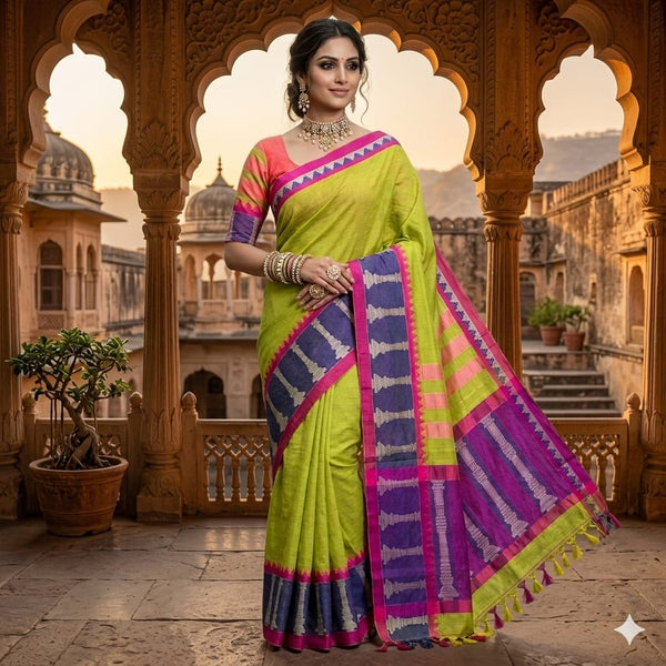 Harita Stambha Narayanpet Saree