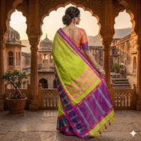 Harita Stambha Narayanpet Saree