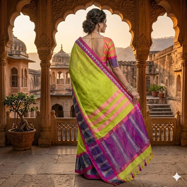 Harita Stambha Narayanpet Saree