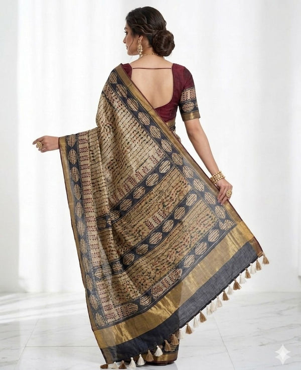 Bagh Hand Block Printed Chanderi