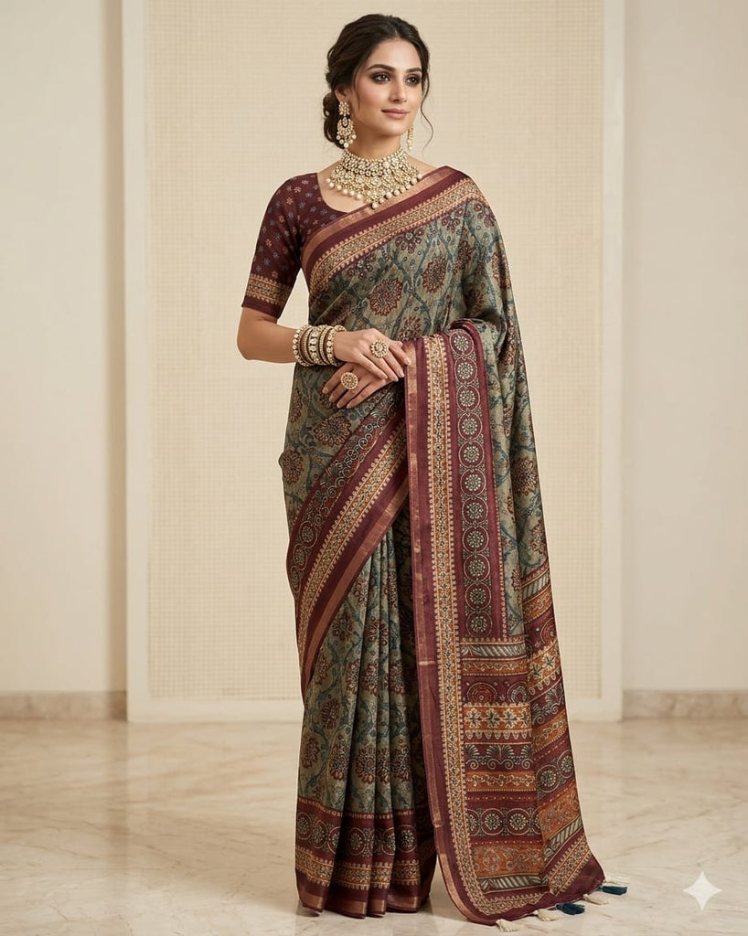 Bagh Hand Block Printed Chanderi