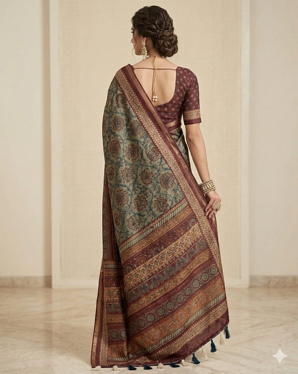 Bagh Hand Block Printed Chanderi