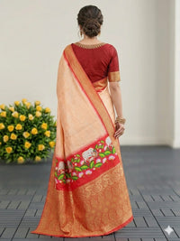 Cream  elegance saree