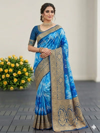 Shibori-Style Chevron Silk