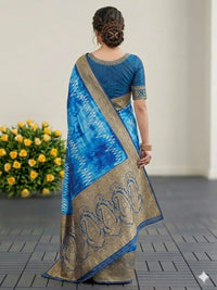 Shibori-Style Chevron Silk