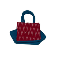 Ikat printed tote bag