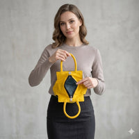 Ikat printed tote bag