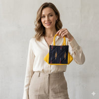 Ikat printed tote bag