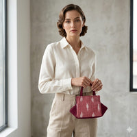 Ikat printed tote bag
