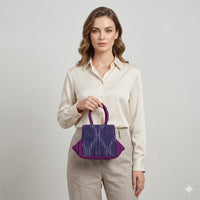 Ikat printed tote bag