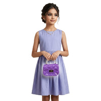 Kids Mini Quilted Pearl Handle Sling Bag