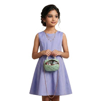 Kids Mini Quilted Pearl Handle Sling Bag