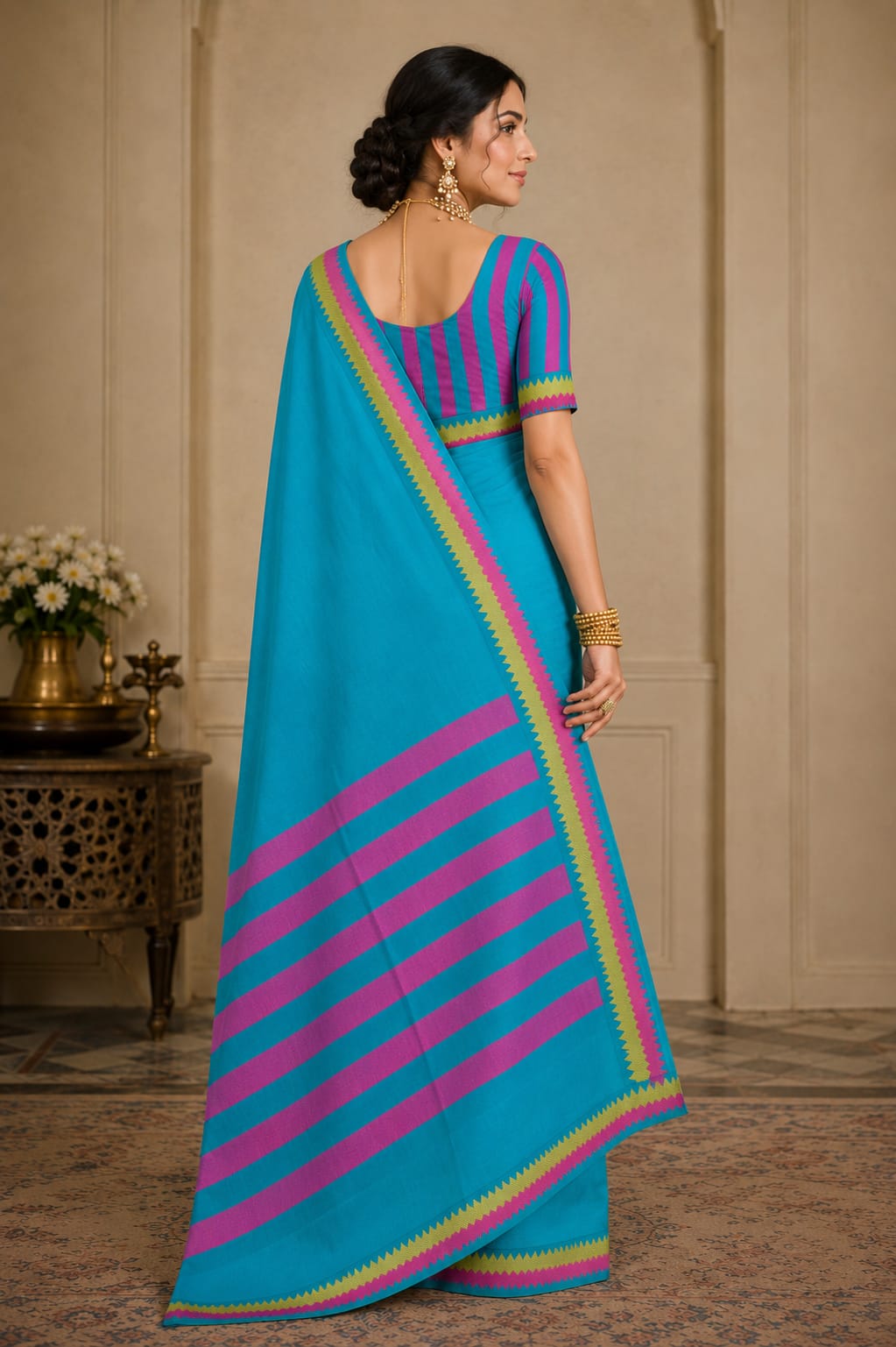 Rangoli Pushpa Weave Saree