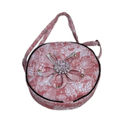 Women’s Floral Print Round Sling Bag