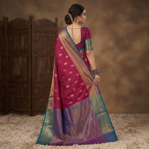 Ratna Pushpa Paithani Saree