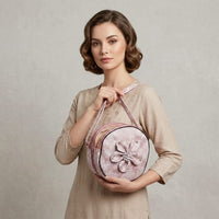 Women’s Floral Print Round Sling Bag