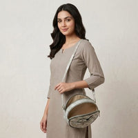 Women’s Floral Print Round Sling Bag