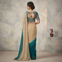 Pure Dupion Raw Silk Ombre Saree