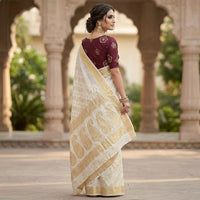 Zari Butta Khaddi Georgette Saree