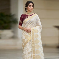 Zari Butta Khaddi Georgette Saree