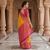 Traditional Gaadwal semi pattu sarees