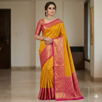Traditional Gaadwal semi pattu sarees