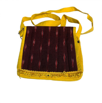 Traditional Ikat Fabric Sling Bag,