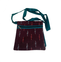 Traditional Ikat Fabric Sling Bag,