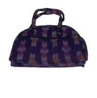Indigo Ikat Quilted Shoulder Bag
