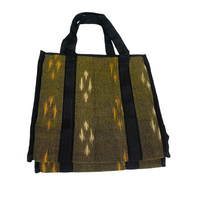 Indigo Ikat Canvas Lunch Tote