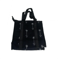 Indigo Ikat Canvas Lunch Tote