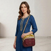 PU Leather Crossbody Sling Bag