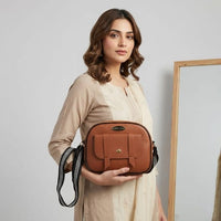 PU Leather Crossbody Sling Bag