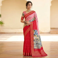 Tussar Organza Tissue Saree