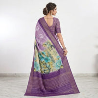 Tussar Organza Tissue Saree