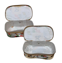 Paris Eiffel Tower Print Cosmetic Train Case